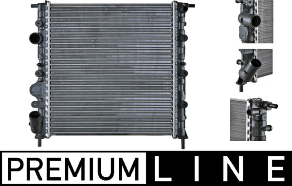 Radiator, engine cooling - CR308000P MAHLE - 01093110, 101240, 123082
