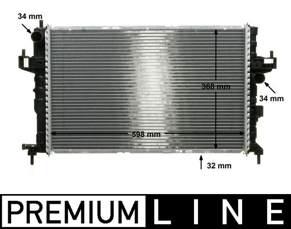 CR391000P, Radiator, engine cooling, Cooler, MAHLE, 0107.3005, 09196694, 102851, 121094, 1300233, 13924, 150015N, 179700, 232824, 24426591, 26615, 350213828000, 37002305, 376714-384, 5023302305, 60372305, 63009, 725-0034-R, DRM20039, KOL305, OL2305, QER2023, RA0200720, TSP0524075, 121094/A, 350213191500, 372700, 376714381, 58282, 63009A