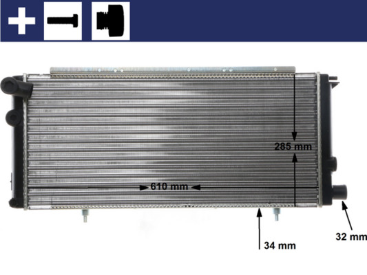 CR425000S, Kühler, Motorkühlung, Kühler, MAHLE, 0108.2009, 100744, 1020114808, 122002, 122002/A, 1300.H7, 160080N, 211000, 26207, 310827, 350213595000, 376715351, 40002085, 507143, 63725, 726-0014-R, DRM21010, KPE085, QER1293, RA0210020, 1082009, 1300.K5, 350213595004, 54628, 63729A, 810827, 8MK376715-351, PE2085, PEA2085, RA0210021