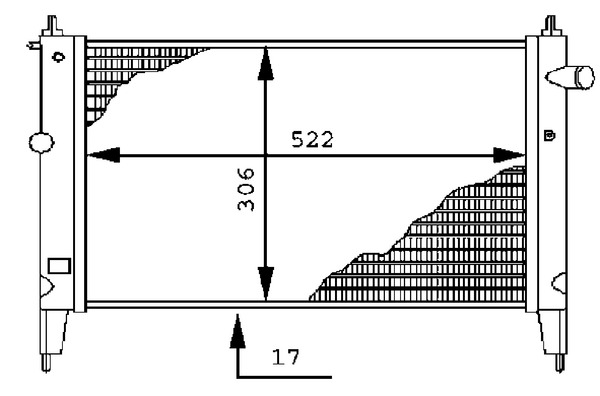 CR446000S, Kühler, Motorkühlung, Kühler, MAHLE, 0107.3033, 020M20, 100665, 121003, 1300112, 13113, 150990N, 202231, 230975, 26611, 346195, 350213831000, 37002022, 376716071, 632761, 725-0018, KOL023, PLE100024, QER2060, 01073034, 020V13, 100690, 121036, 1300113, 13114, 350213831003, 37002023, 54627, 63276A, 730975