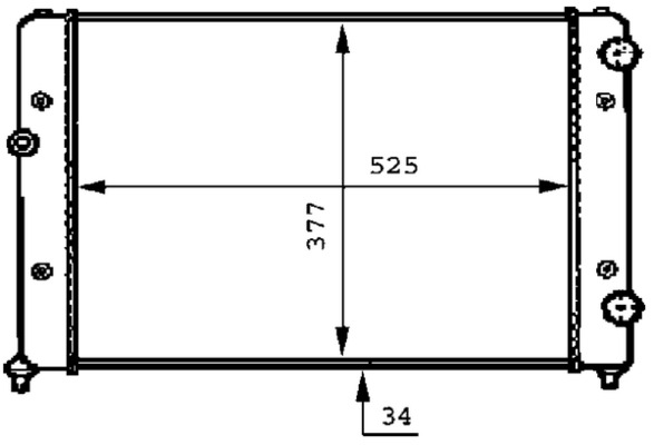 CR507000S, Kühler, Motorkühlung, Kühler, MAHLE, 0110.3063, 041900N, 101075, 110179, 131036, 16274, 23005, 231005, 350213808000, 376717-734, 3A0121253, 3A0121253B, 58002119, 652511, 737-0036, KVW119, R10279, RA0300431, VOLK5261A, 350213808003, 376717731, 58947, 65251A, 731005, VN2119, 359000300720, 8MK376717-731, VNA2119, BM808, VW2119