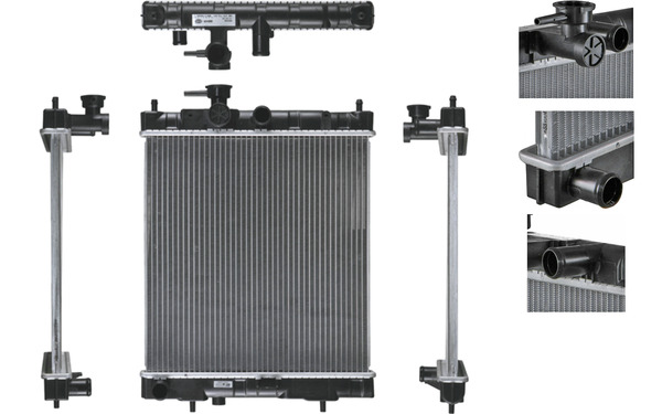 Radiator, engine cooling - CR540000S MAHLE - 0121.2011, 071440N, 21410-41B00
