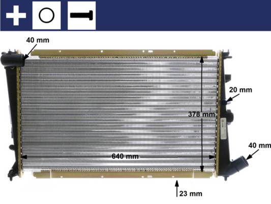 CR586000S, Radiator, engine cooling, Cooler, MAHLE, 0103.3041, 021V28, 060220N, 09002010, 1300N0, 13.010.000.0, 232892, 350213119800, 376719201, 519525, 61230, 705-0027, CN2010, KCN010, TSP0524069, V22-60-0011, 1301A1, 232909, 350213875000, 40002300, 53424, 61233, 726-0016, CNA2010, PE2203, RA0210331, 1301A3, 1301.A6, 350213875004, 58308