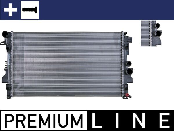 Radiator, engine cooling - CR608000P MAHLE - 01063111, 017M46, 103350