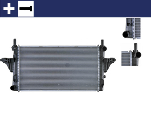Radiator, engine cooling - CR609000S MAHLE - 0010033V00, 376719-754, 53803