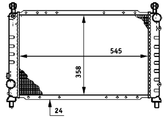 CR621000S, Radiator, engine cooling, Cooler, MAHLE, 000V07, 0060595583, 010009N, 01002076, 0113.2004, 100012, 101004, 101004/A, 22880, 350213832000, 376720131, 58084, 60034, 60595583, 731251, AL2055, KAL076, QER2111, 010250N, 109413/O, 1132004, 58996, 60620437, 731559, AL2076, ALA2076