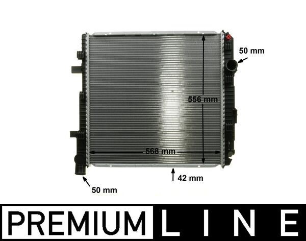 Radiator, engine cooling - CR662000P MAHLE - 02062095, 10610, 132420N