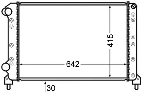CR753000S, Kühler, Motorkühlung, Kühler, MAHLE, 0104.3104, 080057N, 109311, 17002261, 350213178000, 376724791, 46749005, 53231, 61767, 734226, DRM09062, FT2261, KFT261, RA0110800, 350213178003, 46803039, 735171, 8MK376724-791, FT908R002, FTA2261, RA0110801, 350213194400, 51779231, 735172, RA0110930