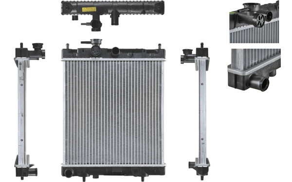 Radiator, engine cooling - CR760000S MAHLE - 0121.2011, 019M17, 070430N