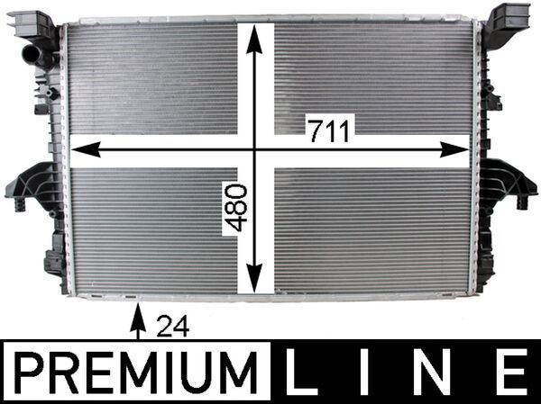 Radiator, engine cooling - CR805000P MAHLE - 040034N, 376733471, 58012716