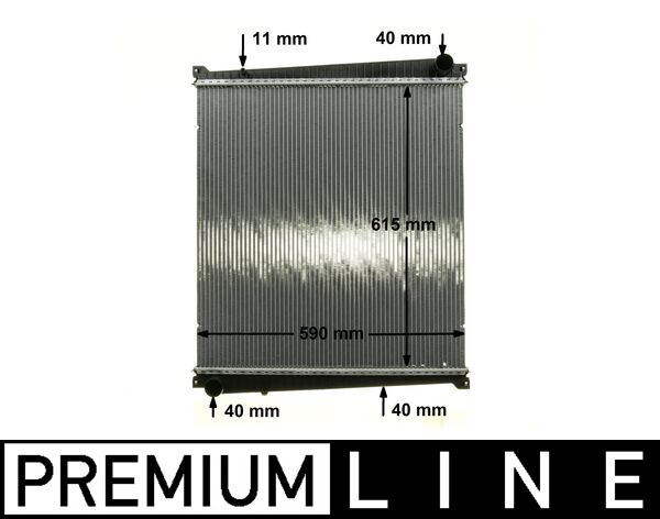 Radiator, engine cooling - CR818000P MAHLE - 0209.3021, 376733701, 390041N