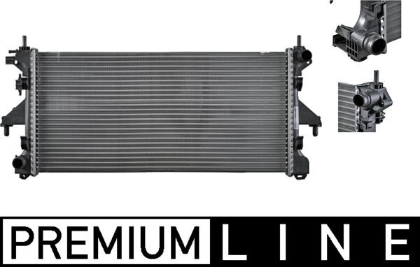 Radiator, engine cooling - CR880000P MAHLE - 0204.2035, 060021N, 1349207080