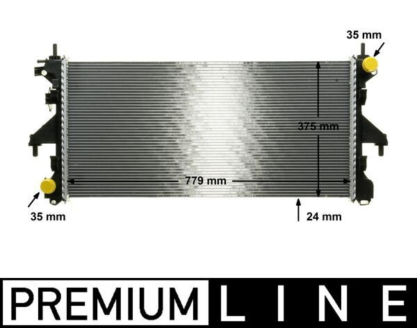 Radiator, engine cooling - CR881000P MAHLE - 0204.2039, 060021N, 1330Q2