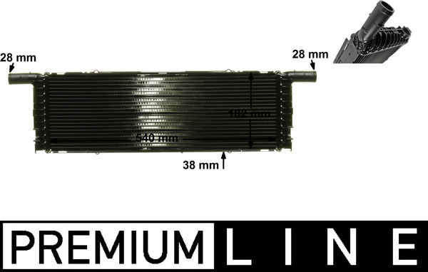 Radiator, engine cooling - CR89000P MAHLE - 170009N, 376701661, 74012701