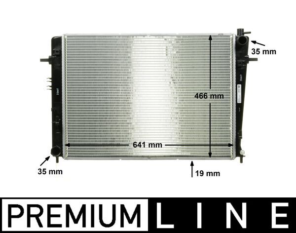 Radiator, engine cooling - CR909000P MAHLE - 054M34, 10-100-01314, 253102E550