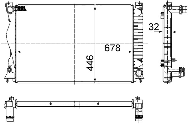 CR978000S, Kühler, Motorkühlung, Kühler, MAHLE, 0110.3138, 03002230, 104244, 131072, 16312, 31-1644, 376749441, 480046N, 4F0121251L, 50597, 60032230, 60234A, 701580, AD034R010, AI2230, M0010250, QER2530, WK0234A, 4F0121251T, 735029, 8MK376749-441