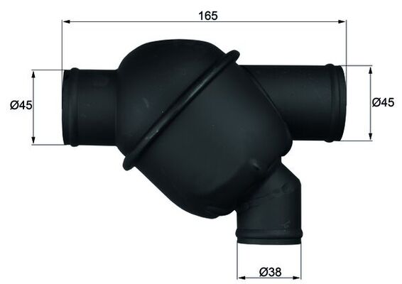 Thermostat, coolant - TH2387 MAHLE