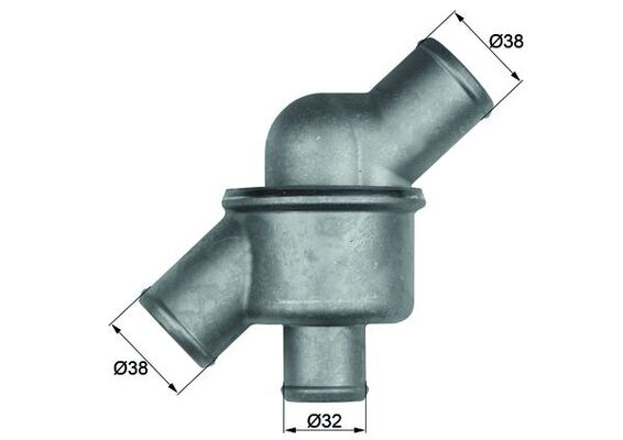 Thermostat, Kühlmittel - TH3480 MAHLE - 0000008819129, 0000060732758, 04741778