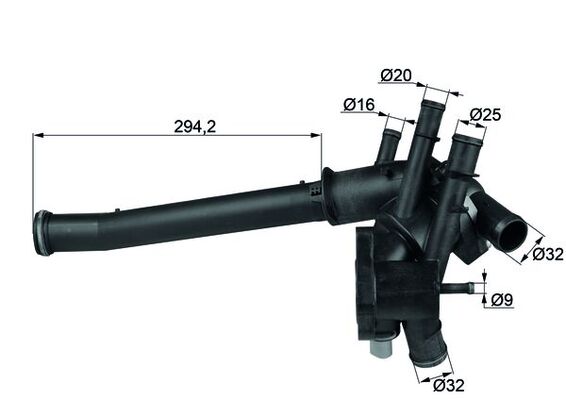 Thermostat, coolant - TI19109 MAHLE - 032121026CB, 350347