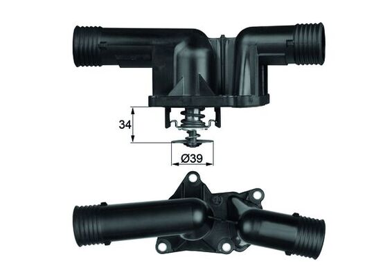 Thermostat, Kühlmittel - TI2495 MAHLE - 11531432884, 14632, 36455