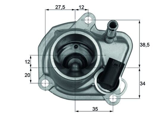 TI2987, Thermostat, Kühlmittel, Thermostat, MAHLE, 05080258AA, 6642030275, 677-87, 820840, 862029787, TH6961.87J, 5080258AA, 6642030375, 6642000015, K05080258AA, A6642030275, A6642030375, A6642000015