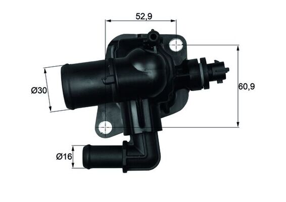 Thermostat, Kühlmittel - TI15088 MAHLE - 1336CL, 1338358, 55206391