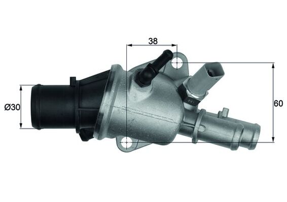 Thermostat, Kühlmittel - TI15688 MAHLE - 0000060815681, 410512.88D, 46546375