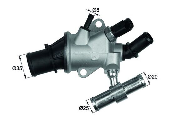 Thermostat, Kühlmittel - TI15788 MAHLE - 0000060816750, 0046788769, 493-88