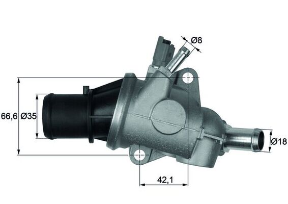 TI16788, Thermostat, coolant, Thermostat, MAHLE, 350060, 60663618, TH26888, TH6827.88J