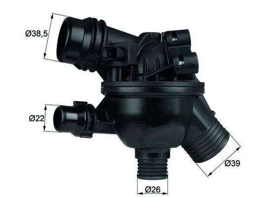 Thermostat, Kühlmittel - TM19102 MAHLE - 11537552403, 32988, 411574.102D