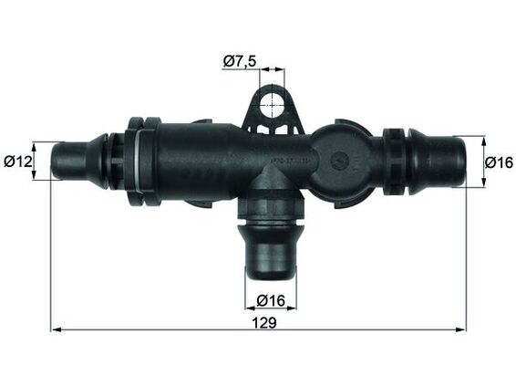 Thermostat, Ölkühlung - TO482 MAHLE - 1439115, 17101439115, 17107559966