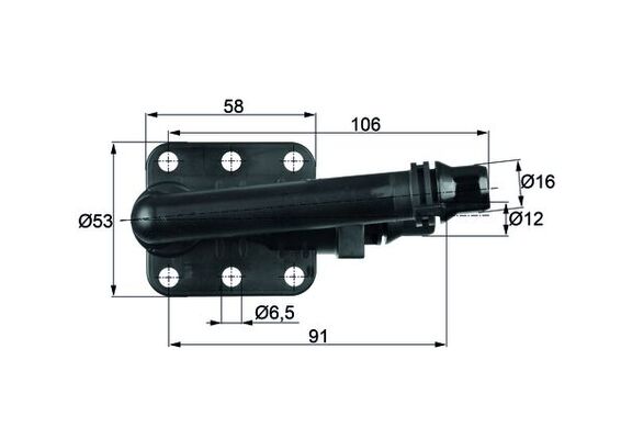 Thermostat, Ölkühlung - TO582 MAHLE - 17127507982, 17217559962, 7507982