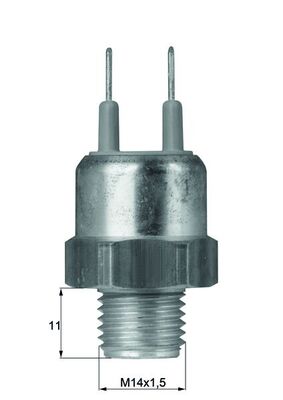 Temperature Switch, radiator fan - TSW26 MAHLE