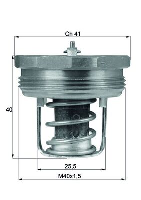 Thermostat, Kühlmittel - TX8983 MAHLE - 0000060710617, 3067.83, 0000082231828
