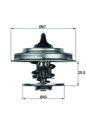TX1887D, Thermostat, coolant, Thermostat, MAHLE, 0012039175, 0022037675, 04224846, 09671, 1102000515, 1476.87J, 248-192JV, 33972, 350174, 4006024, 400774, 4078.87D, 48019, 670018, 819873, 86202688, 8MT354774-981, 9000367, EBC3621, QTH138K, 0012036875, 248-88J, 350183, JLM322, TH05586, TH1476.87J, 1112000515, TH05586G1, TH6246.88J, 0022037676