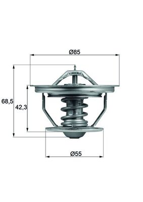 Thermostat, coolant - TX5779 MAHLE