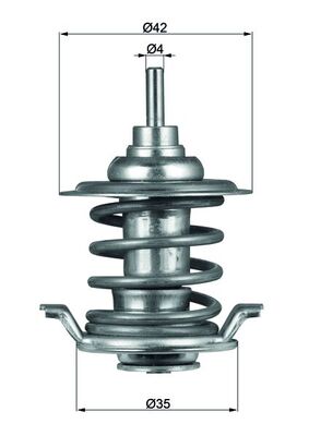 Thermostat, coolant - TX5983 MAHLE - 04204796