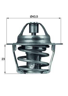 TX6183, Thermostat, coolant, Thermostat, MAHLE, 0000005495311, 133765, 203-82, 3033.84, 5454410, 819838, 9000106, TH03082G1, TH0963.86J, 0005495311, 203-85, 3033.84D, 95492897, 95495311, 5495311