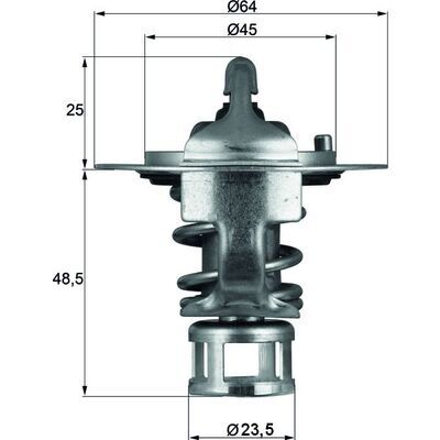 Thermostat, Kühlmittel - TX6582 MAHLE - 21200-0B000, 268-82, 6851.82
