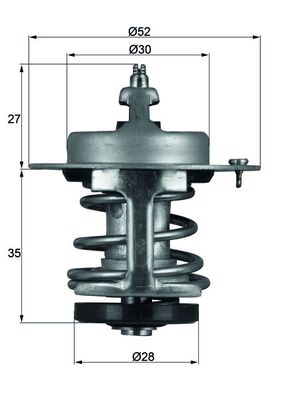 Thermostat, Kühlmittel - TX6979 MAHLE - 19300-PE0-013, 328-77, 4269.78