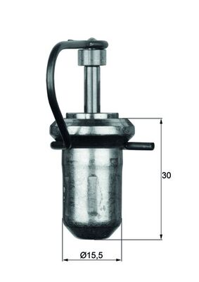 Thermostat, cold start enrichment - TX10330 MAHLE - 0012039575, A0012039575