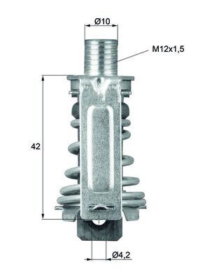 Thermostat, Kühlmittel - TX9970 MAHLE - 0000004306243, 820444, TH6708.70