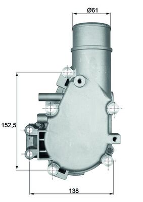 Thermostat, coolant - TI13684 MAHLE - 0000504238777, TH7321.84J, 0005801375230