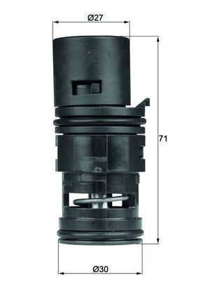 TO780, Thermostat, Ölkühlung, Thermostat, MAHLE, 1437362, 36101, 17111437362