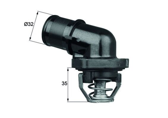 Thermostat, Kühlmittel - TI18189 MAHLE - 1336-Q2, 410184.89D, 525-89