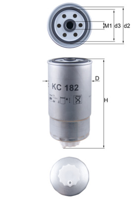 KC182, Fuel filter, Fuel filter, MAHLE, 110409, 1457434310, 153071760102, 24H2001, 2992300, 3009907, 40298, 4075FS, 4266/1, 504018807, 5100, 52129238AA, 587712, 7690266/1, 95039E, ADA102319, BF7970, BFF8122, CS265, DNW1992, EFF138, ELG5307, FC907S, FN801, FP3564HWS, FP5643, FP5643HWS, FS19781, FSW4193, GFE5403