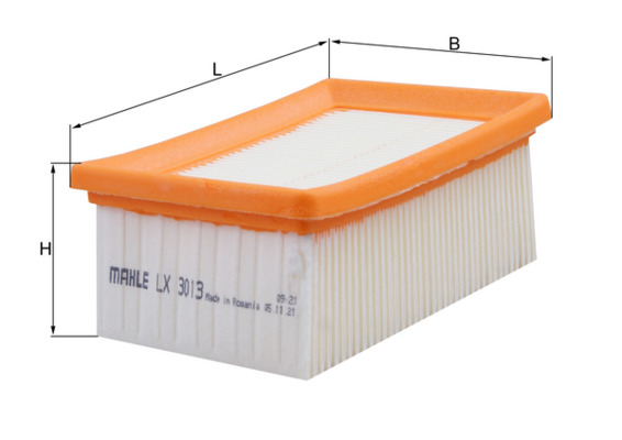 Luftfilter - LX3013 MAHLE - 13727724933, 13717724933, 7724933