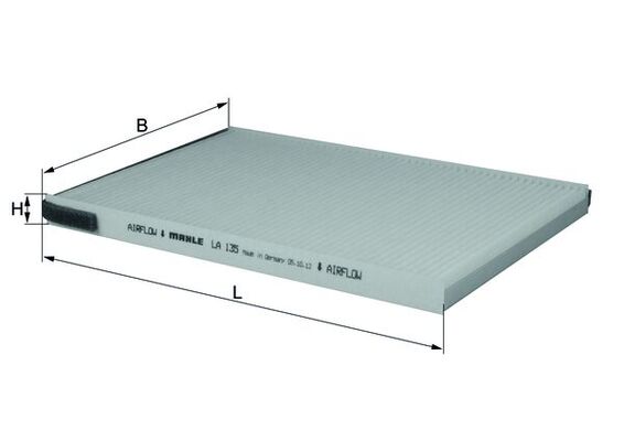 LA135, Filter, Innenraumluft, Innenraumfilter, MAHLE, 154064187350, 1544, 157, 17090, 1987432077, 21653032, 22301004, 26452, 40123190005, 5304100, 6447FG, 64926452, 65413, 698731, 830015N, 9636783780, ACE054, AH180, C28220, CAF205301, CCF0095, CF8750, CU2630, E383, EKF223, ELR7126, FAH5072, FC121, GFE2964, HB153