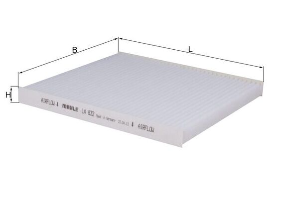LA832, Filter, interior air, Cabin filter, MAHLE, 0986AF5731, 17403, 21ISIS1, 42123190000, 5332700, 65562, 715718, 80001731, 8973561270, 98008442, ADZ92509, AH570, CCF0369, CU22010, E4922LI, ELR7262, FAAIS1, FC369, HB213, IC350, J1349000, MS6435, N1349000, S1628, TSP0325253, 0986AF5831, 21ISIS5, 8980084420, FAAIS5, IC352