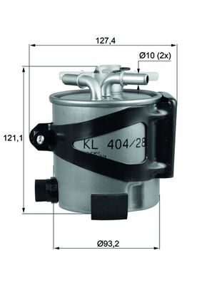 KLH44/25, Kraftstofffilter, Kraftstofffilter, MAHLE, 110433, 154703497820, 4186FP, 4866, 5541800, 587528, 7701062436, ALG2096, CFF100496, DN1988, EFF179, ELG5346, F026402061, FCS750, FG2121, FN724, FP5877, H441WK, hdf577, LVFF565, M590, PP980/6, PS10394, QFF0073, RN307, SP1332, ST6104, V460503, WF8391, WK919/1